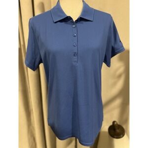 Glenmuir Women's Polo Performance Shirt Machrihanish Dunes Blue‎ Large NWT